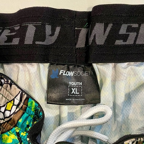 Flow Society Lacrosse Shorts Boys XL Leprechauns Lucky Lax Shamrocks Irish Green - Picture 5 of 5